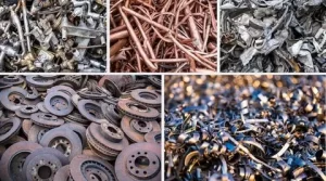 Scrap metal recycling in Wanganui with copper, aluminium, steel and mixed metal ready for collection