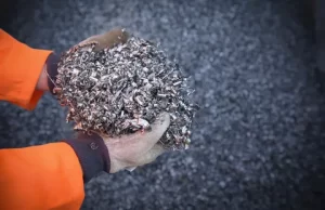 Scrap metal recycling materials sorted for selling and reuse
