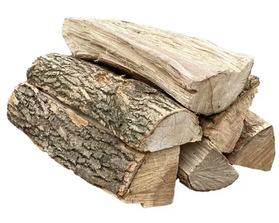 Seasoned firewood stacked for local delivery by Eastside Firewood