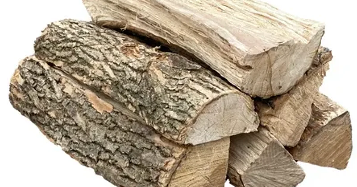 Seasoned firewood stacked for local delivery by Eastside Firewood
