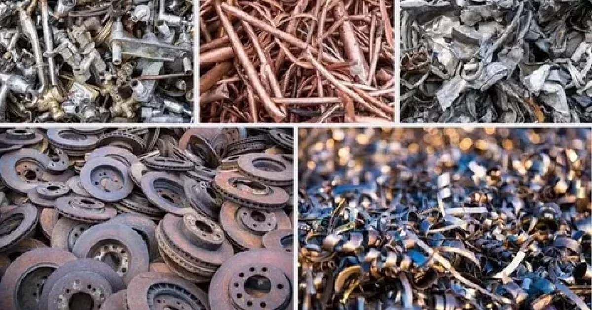 Scrap metal recycling in Wanganui with copper, aluminium, steel and mixed metal ready for collection