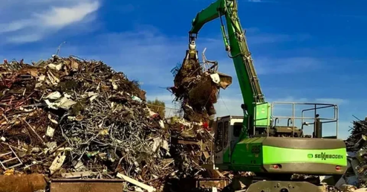 Scrap metal pickup service collecting bulky metal items in Whanganui